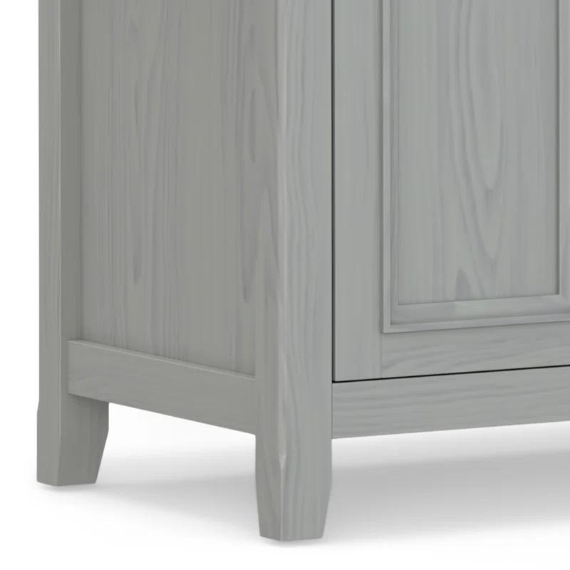 Simpli Home Amherst 54"W Solid Wood TV Stand for TVs up to 60" with Adjustable Shelves