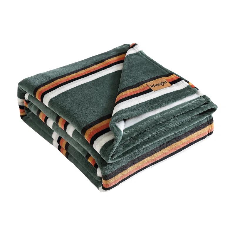 Wrangler Glen Canyon Stripe Ultra Soft Plush Fleece Blanket