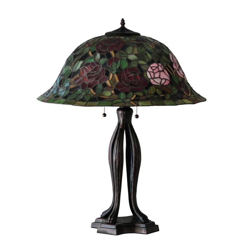 Meyda Lighting Meyda Tiffany & Stained Glass Metal Table Lamp