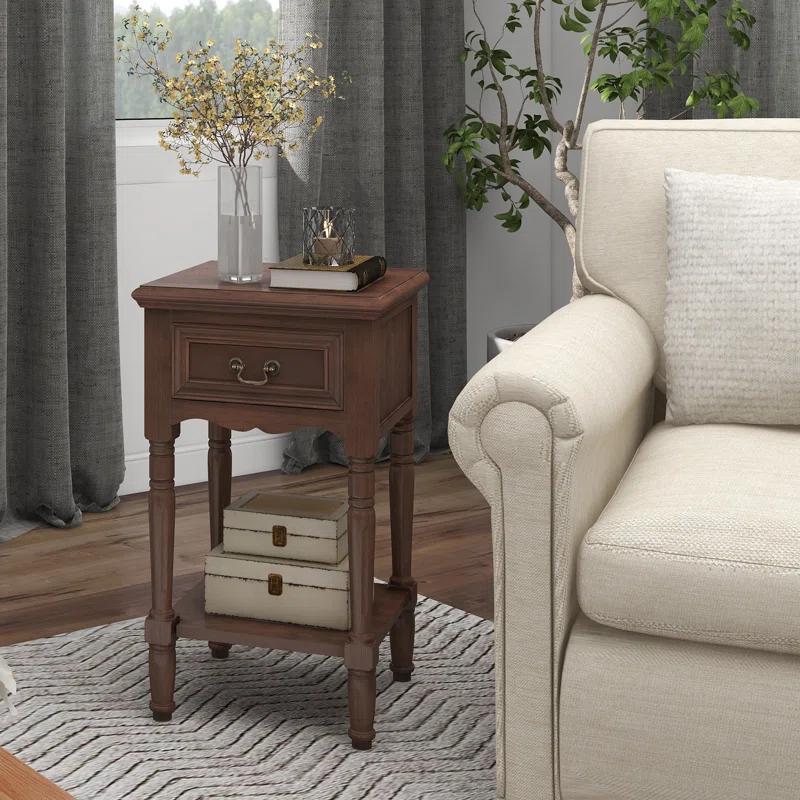 Ophelia & Co. Liscomb 15.5'' W Solid Wood Nightstand