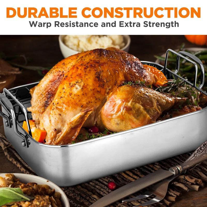 NutriChef NutriChef Non-Stick Stainless Steel Roasting Pan