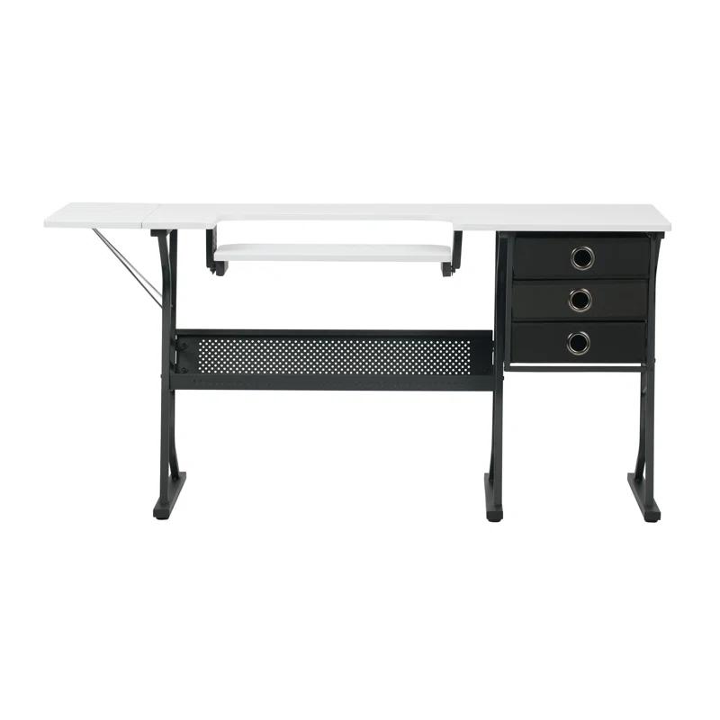 Sew Ready 60.25'' x 23.75'' Sewing Table with Sewing Machine Platform