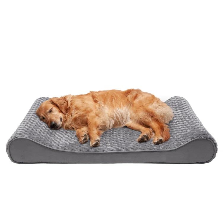 FurHaven Ultra Plush Luxe Lounger Orthopedic Foam Contour Dog Bed