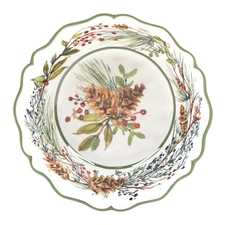 Certified International Winters Forest Set of 4 All Purpose Bowl 8.5" x 2" (Set of 4)
