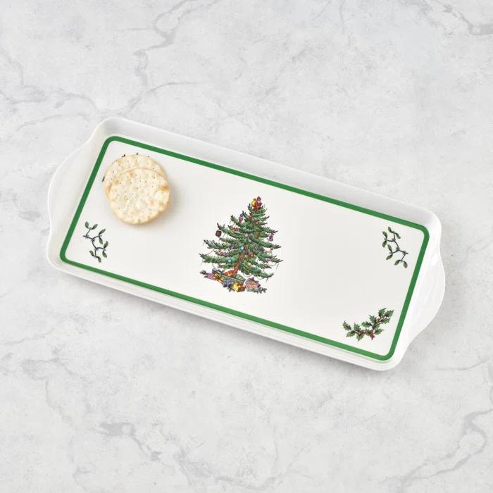 Pimpernel Christmas Tree Melamine Sandwich Tray