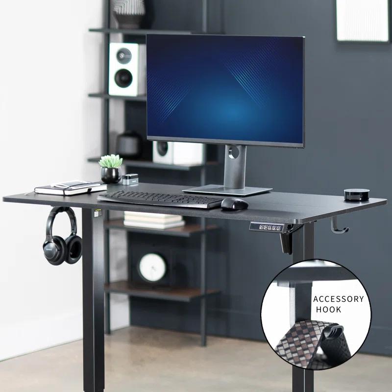 VIVO Electric 44"x 24" Sit Stand Desk, Height Adjustable Workstation (E144B series)
