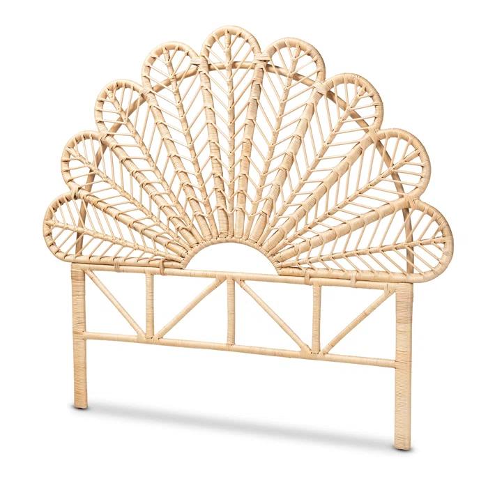 Bayou Breeze Variel Modern Bohemian Rattan Standalone Headboard