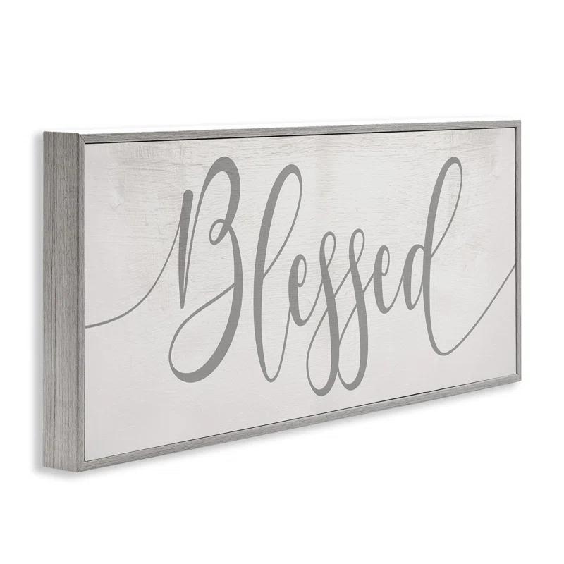 Stupell Industries Soft Blessed Typography Giclee Art by Daphne Polselli