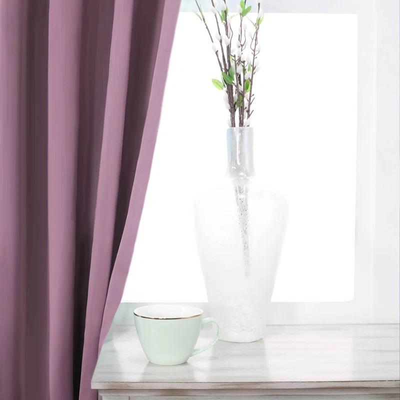 Superior Bertrand Solid Modern Room Darkening Curtain Panel (Set of 2)