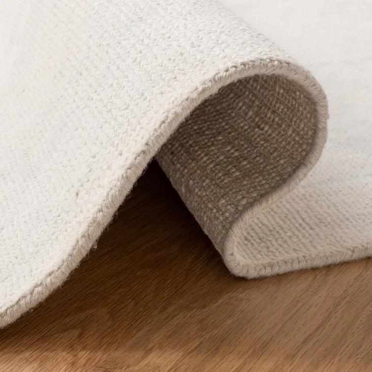 Hand-Knotted Blue Wool Rectangular 9' x 12' Rug