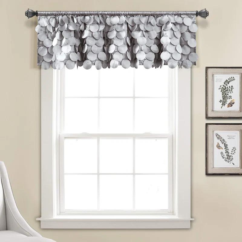 Lush Decor Gigi Scalloped Window Valance
