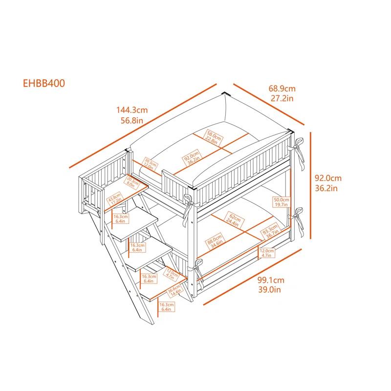 New Age Pet ECOFLEX Dog Bunk Bed with Removable Cushions