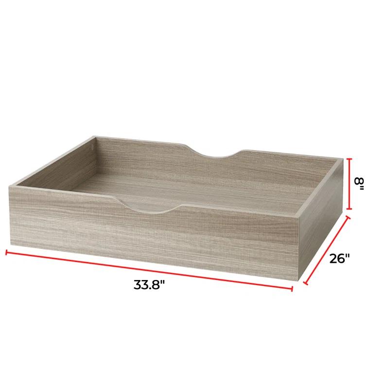 DormCo The Storage MAX - Underbed Wooden Organizer With Wheels