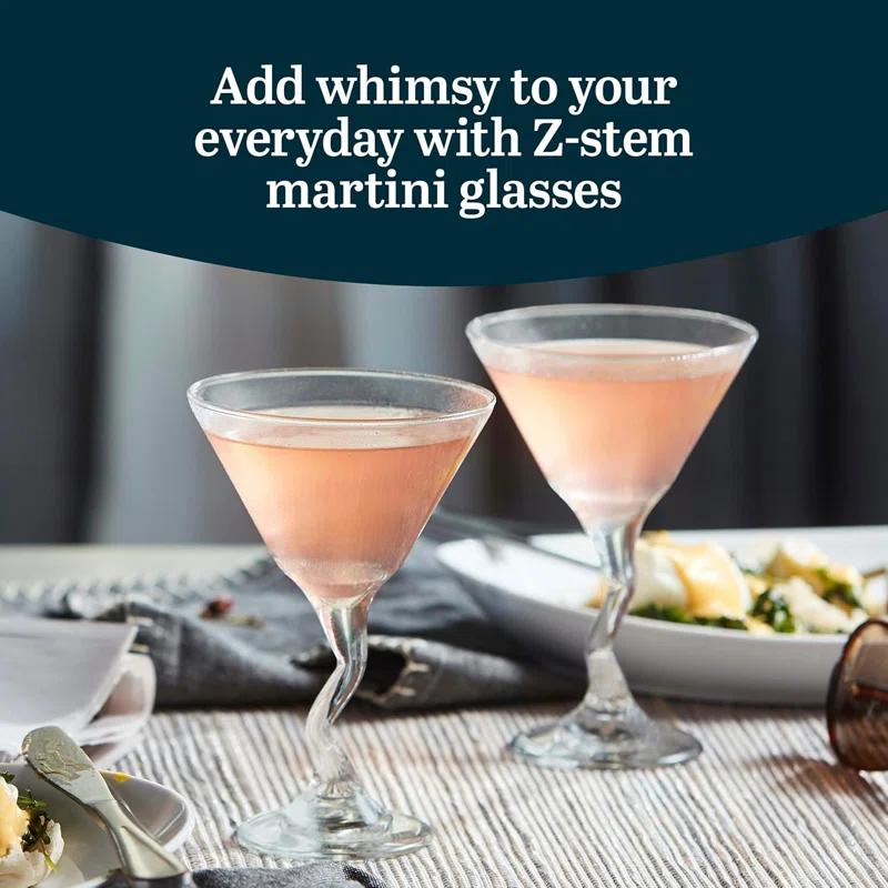 Libbey Libbey Z-Stem 9.25 oz. Martini Glasses (Set of 4)