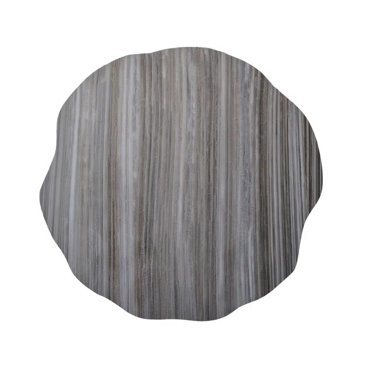 Gray and Beige Acrylic Round Mica Placemat
