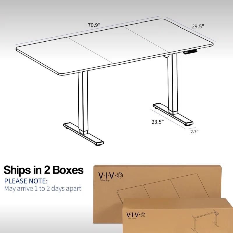 Vivo VIVO Single Motor Electric Desk with Push Button Memory Controller