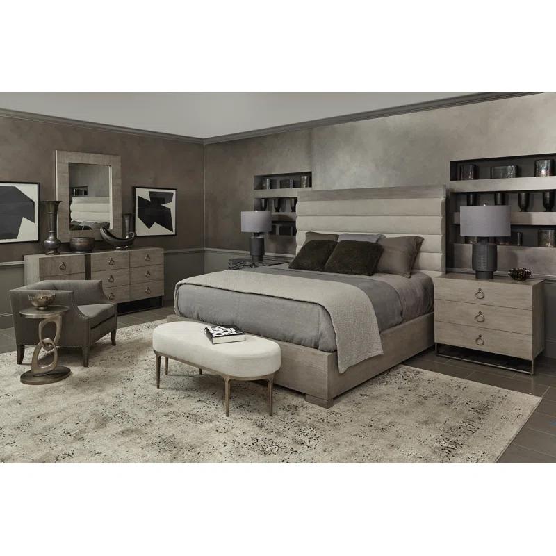 Linea Polyester Upholstered Bench