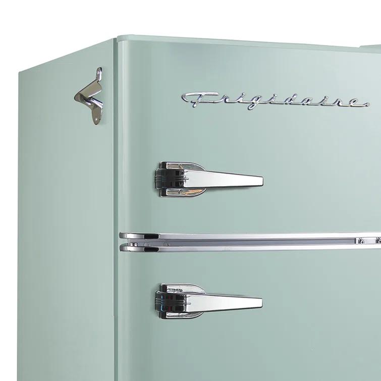 Frigidaire 3.2-Cu Ft. 2-Door Retro Compact Bar Fridge With Freezer And Side Bottle Opener