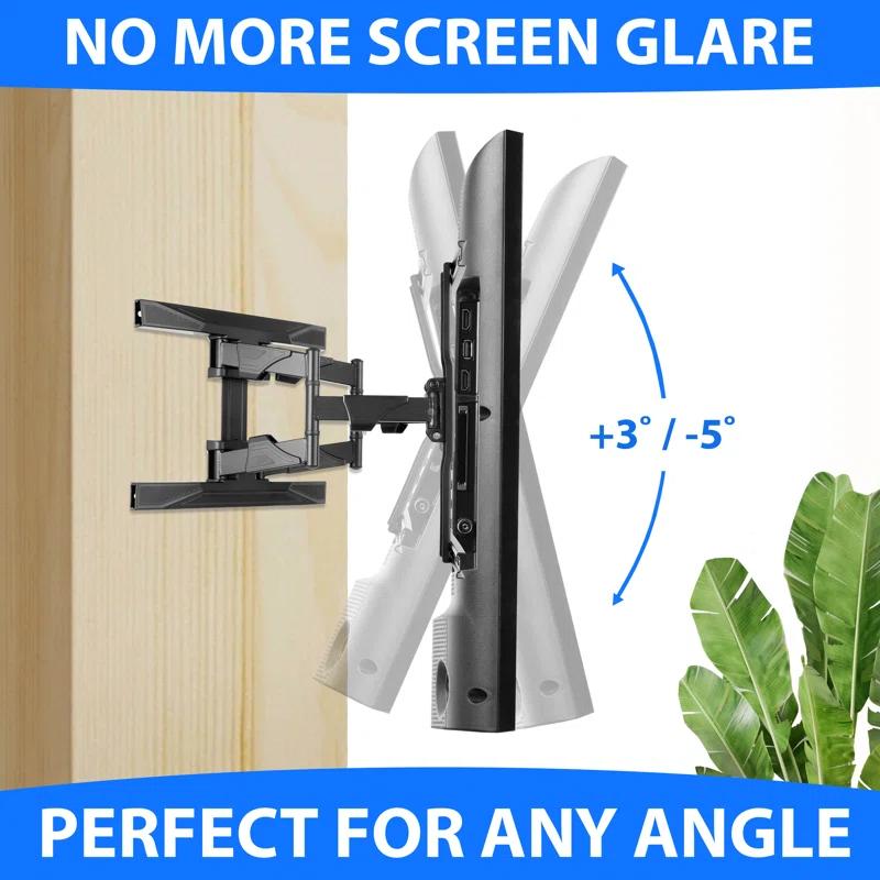 Mount Factory Mount Factory Full Motion TV Wall Mount for Flat Screen TVs 42-70", Holds up to 100 Lbs.