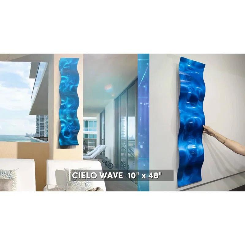 Orren Ellis Handmade Modern Abstract Wall Decor on Metal (Set of 2)
