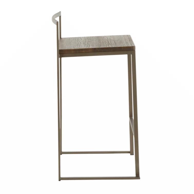 Wenty Counter Stool with Metal Frame (Set of 2)