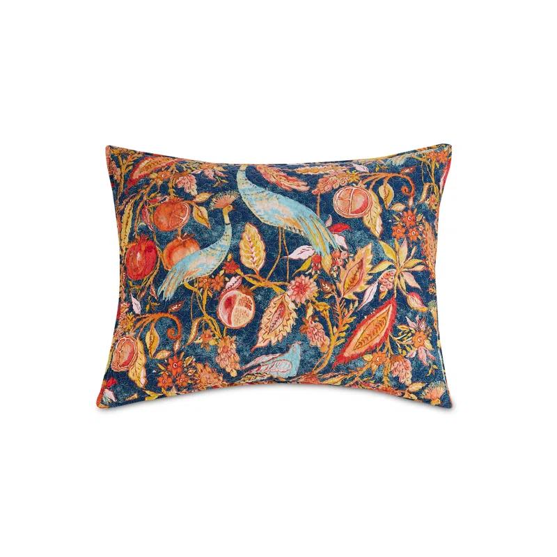 Dena Home Peacock Garden Cotton Reversible 3 Piece Quilt Set
