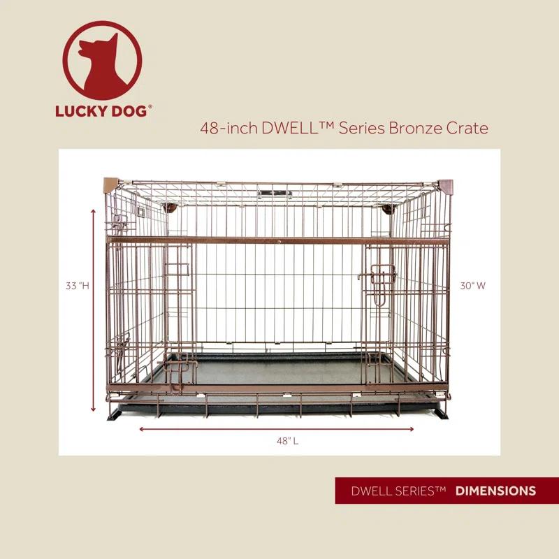 Lucky Dog Lucky Dog Dwell Series Crate - Bronze Finish