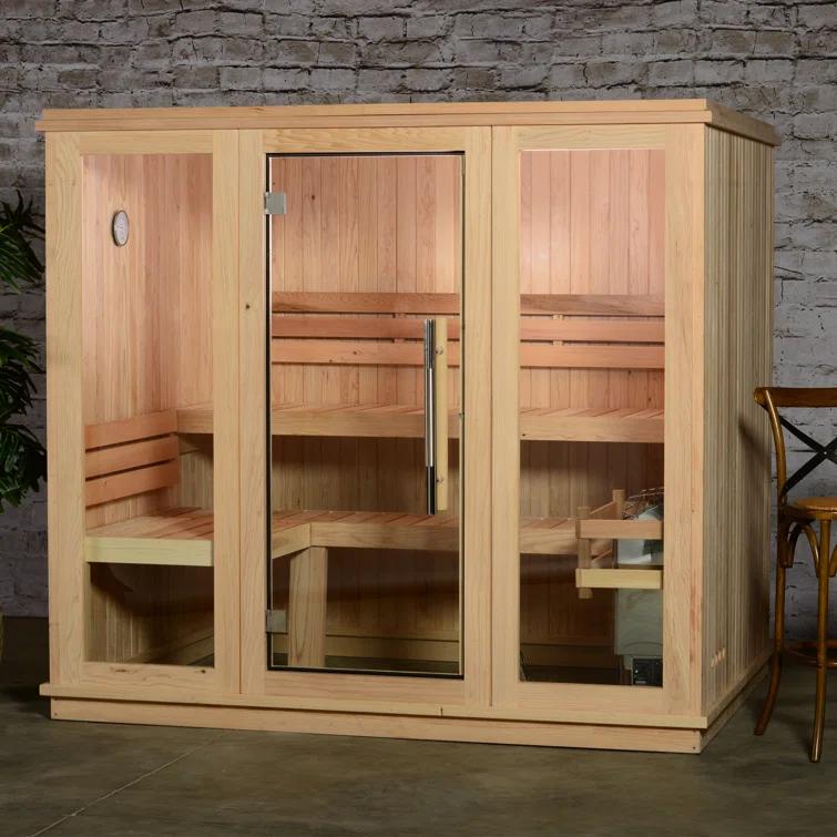 Almost Heaven Saunas Almost Heaven Saunas Bridgeport 6 - Person Traditional Steam Sauna in Cedar