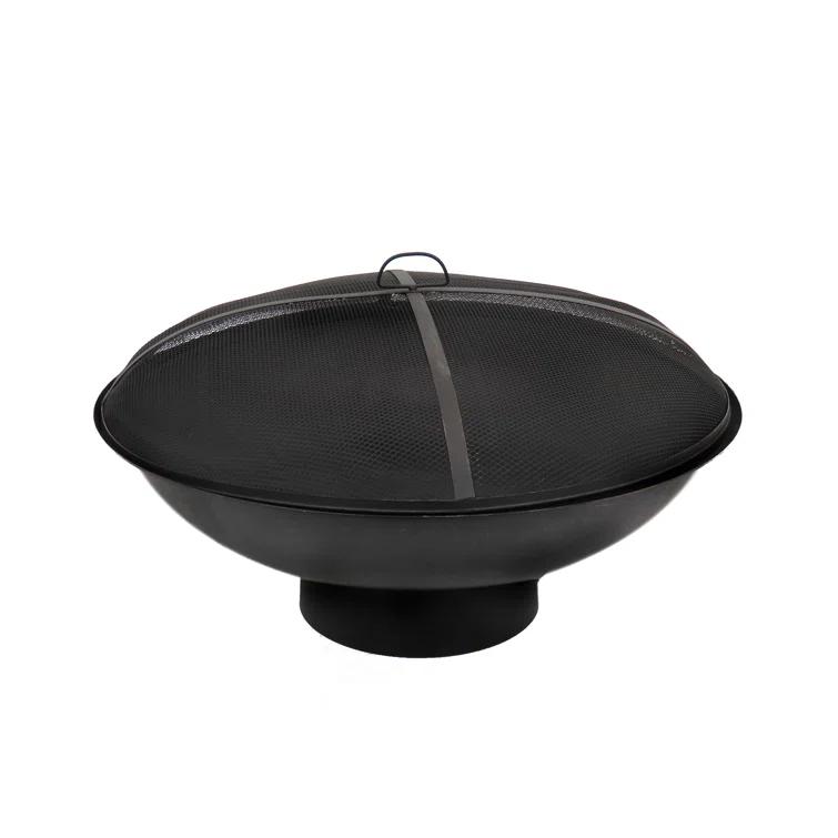 17 Stories Anija Round Cast Iron Smokeless Fire Pit