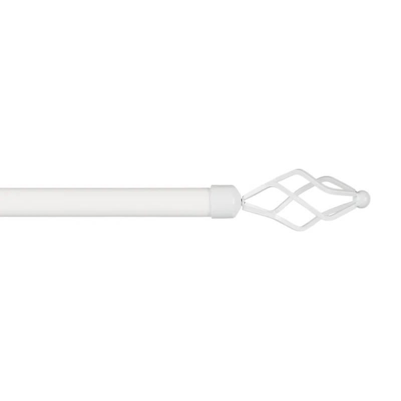 Amalgamated Textiles Exclusive Home Lancelot 1" Window Curtain Rod and Finial Set, Adjustable