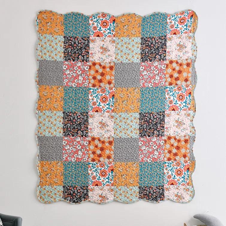 Barefoot Bungalow Carlie Reversible Quilted Cotton Throw