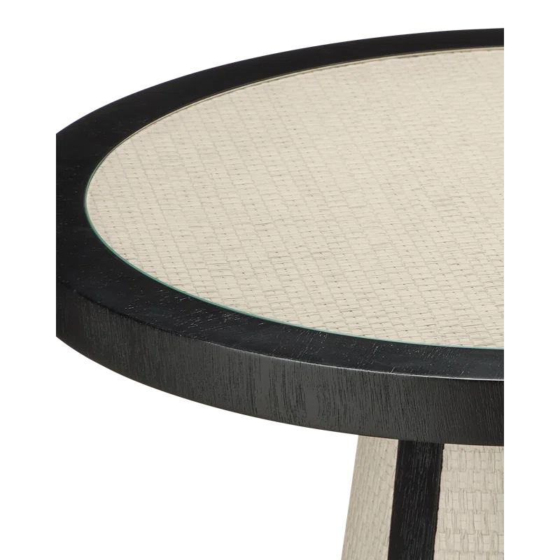 Currey & Company Deanna Raffia Entry Table