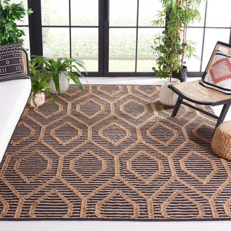 Safavieh Natural Fiber Flat Weave Jute And Cotton Geometric Rug