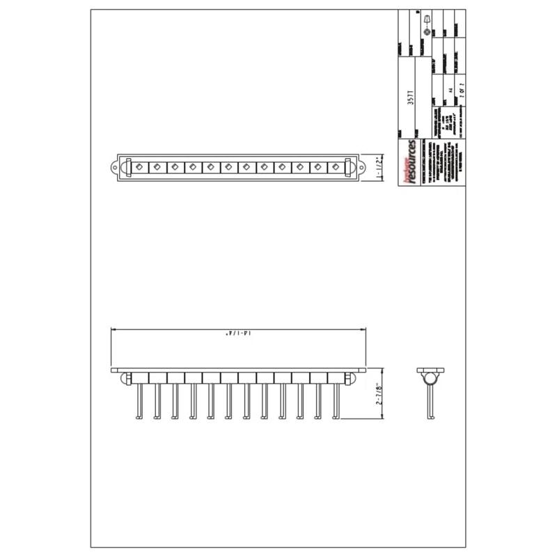 Hardware Resources Metal Tie Rack