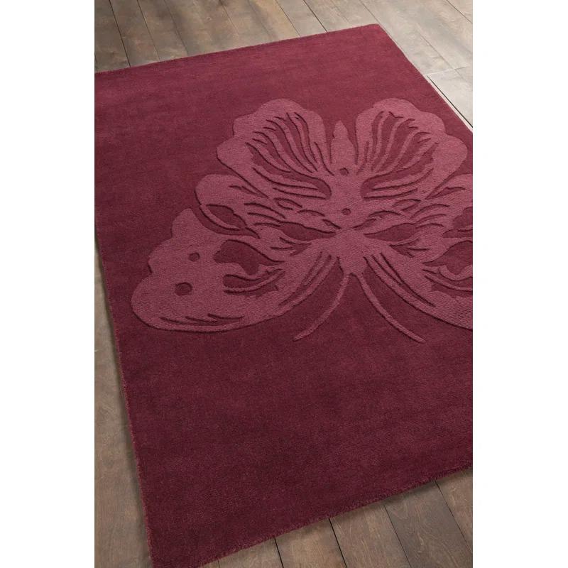 Chandra Rugs Jaipur Handmade Tufted Wool Purple Area Rug