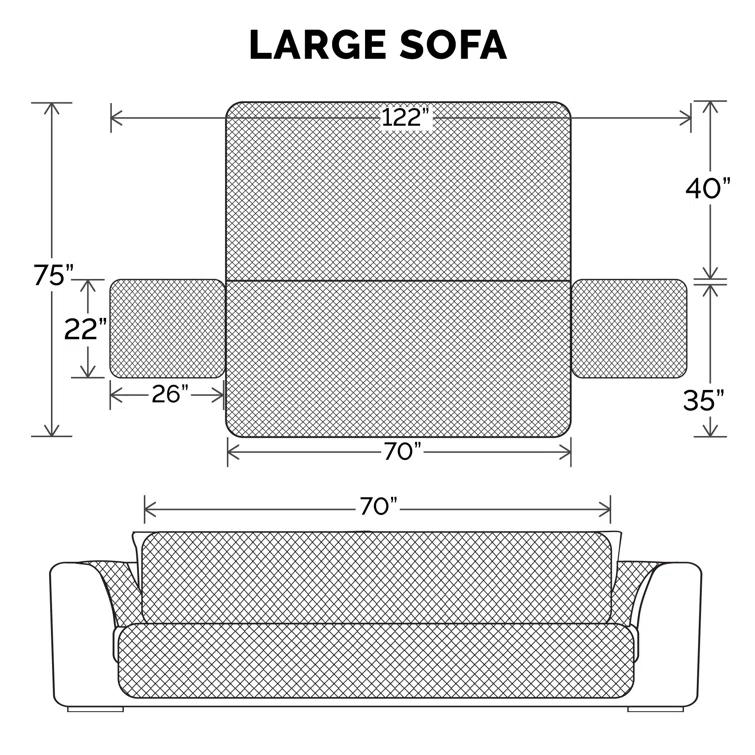 FurHaven Reversible Water-Resistant Small Sofa Loveseat Cover Furniture Protector