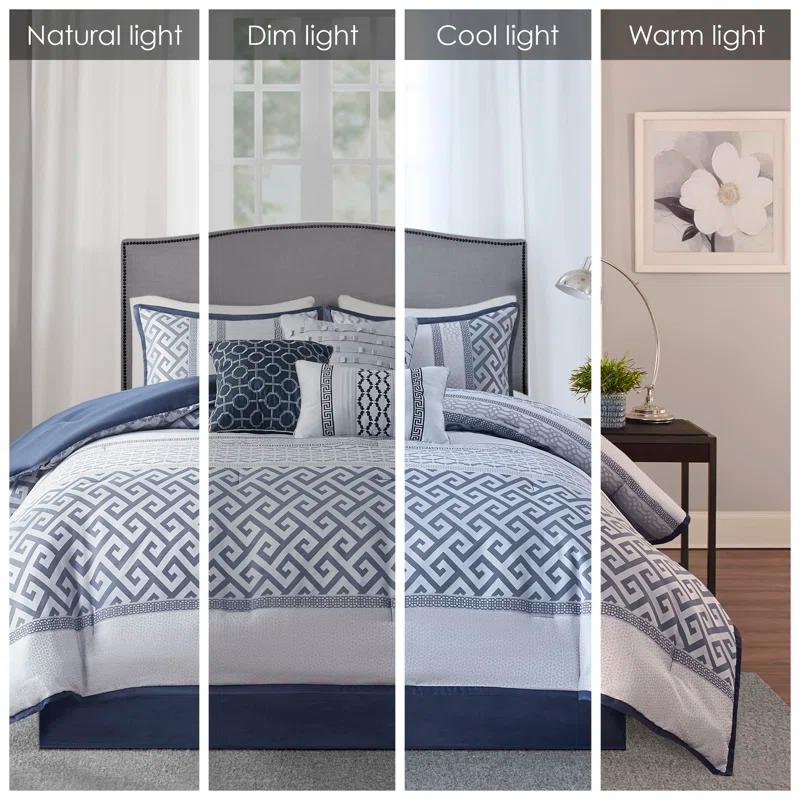 Madison Park Bennett 7 Piece Jacquard Comforter Set