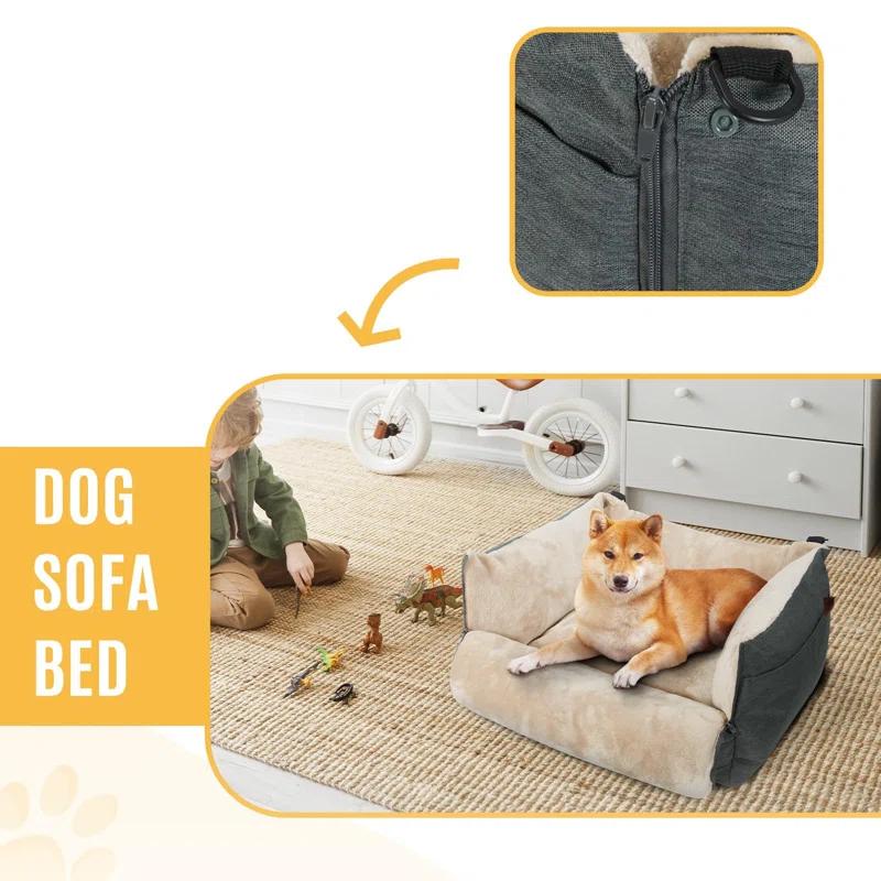 ATCHISON Detachable Washable and Waterproof Puppy Booster Car seat Soft Portable Dog Bed