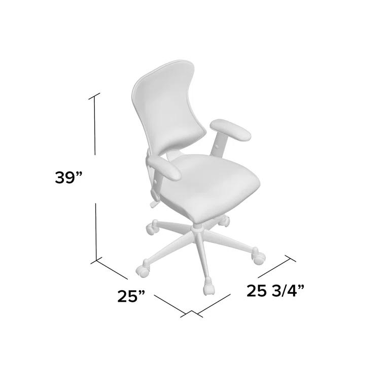 Flash Furniture Siwar High-Back Designer Ergonomic Office Chair with Adjustable Armrests