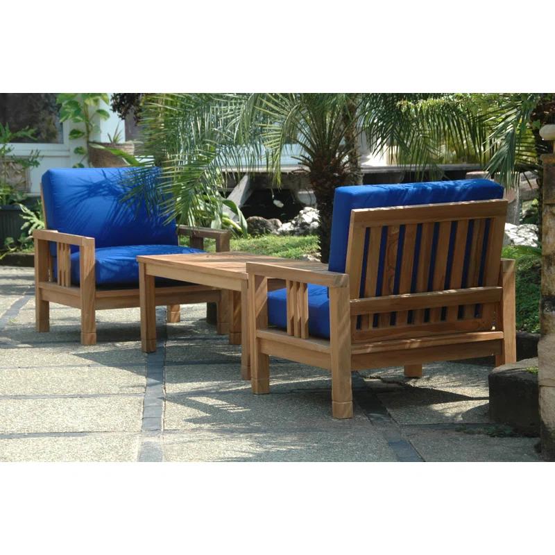 Anderson Teak South Bay 3 Piece Teak Deep Seating Group