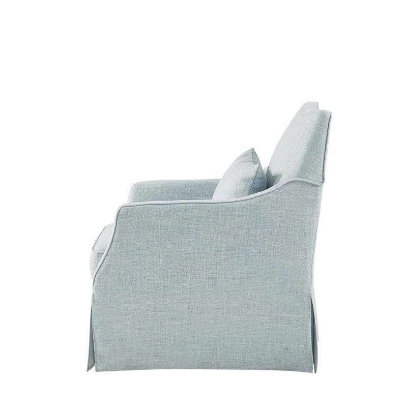 Martha Stewart London 360°Swivel Armchair with Lumbar Pillow