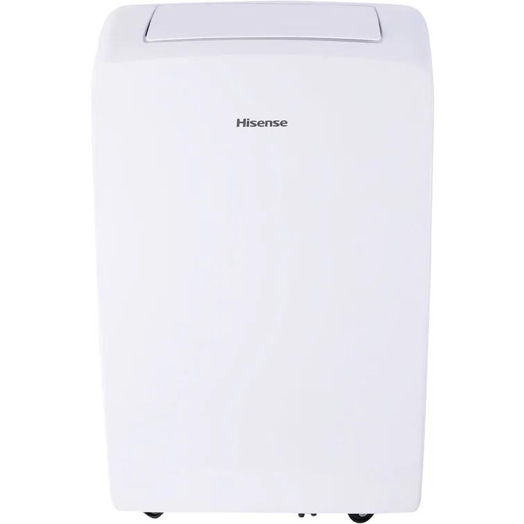 HiSense Hisense 8,000 BTU Smart Portable Air Conditioner with Wi-fi Controls, Dehumidifier and Remote, AC for Apartment, Bedroom, Medium Rooms up to 350 Square Feet in White