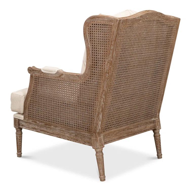 Sarreid Ltd Ava Upholstered Wingback Chair