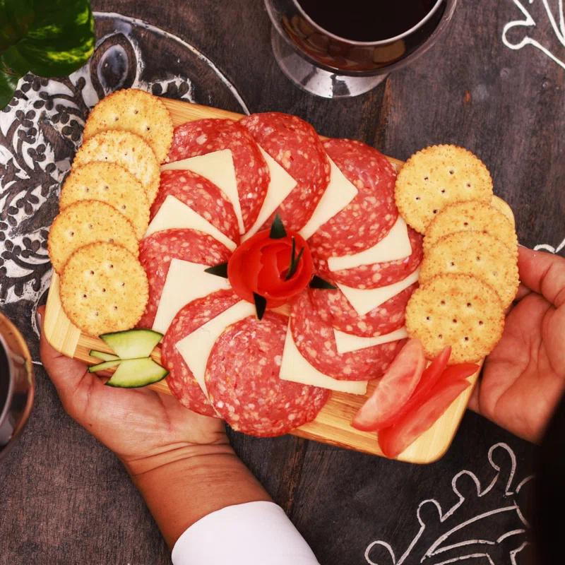 JOYCE CHEN Joyce Chen Large Burnished Bamboo Cutting Board, 10X15-Inch