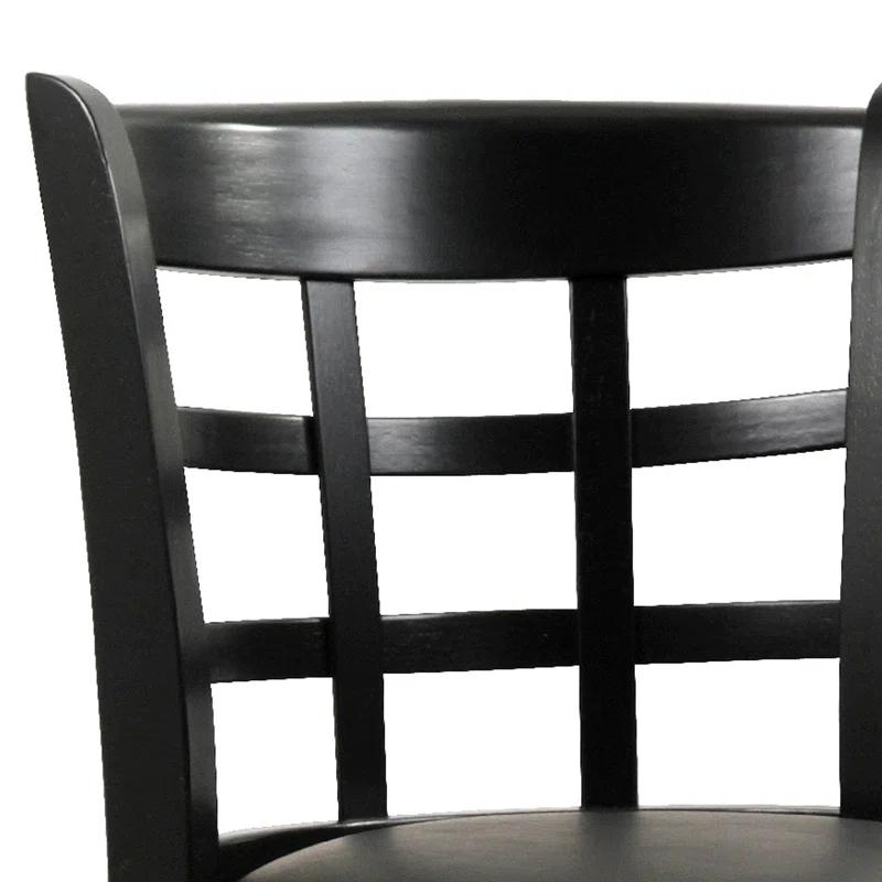 Benjara Swivel Solid Wood Counter Stool