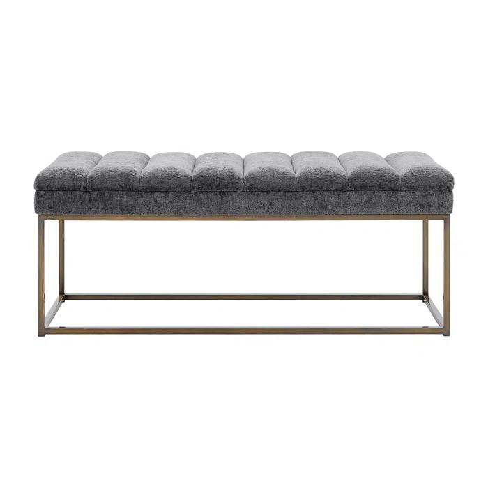 Everly Quinn Georgenia Polyester Upholstered Bench