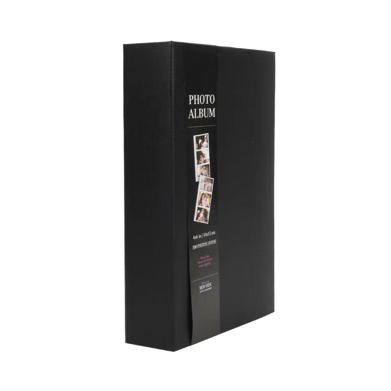 Ebern Designs New View Gifts Classic Black Photo Album, Holds 3 Photos Per Page, 4"X6" Photos
