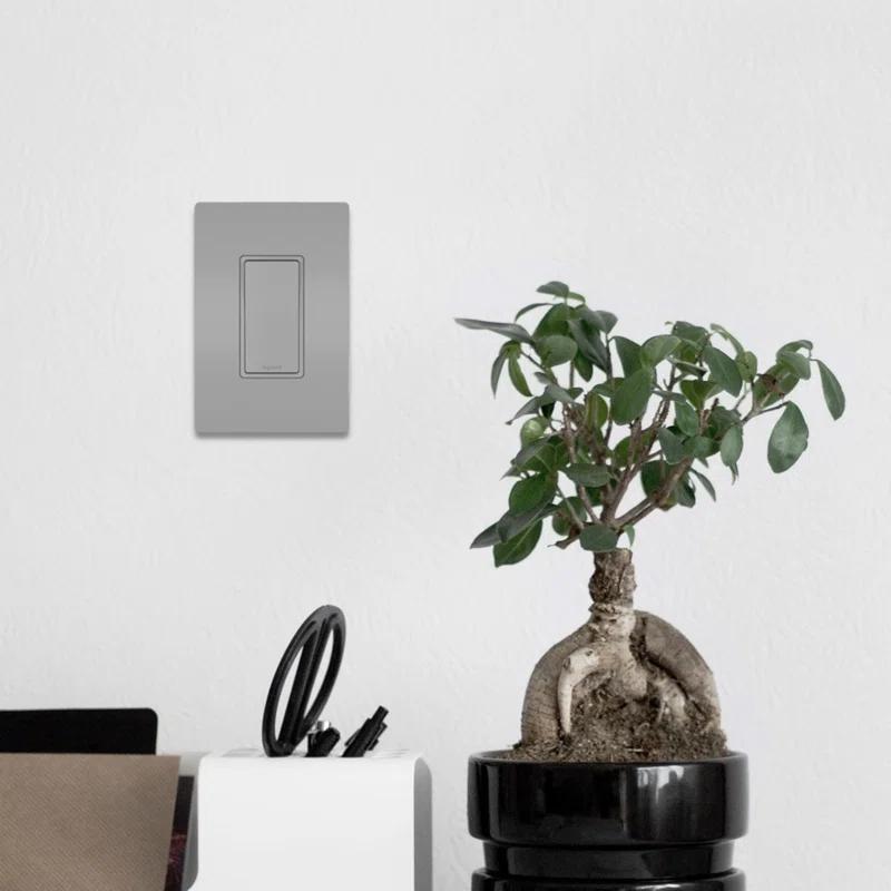 Legrand Radiant 1-Gang Decorator Rocker Screwless Wall Plate