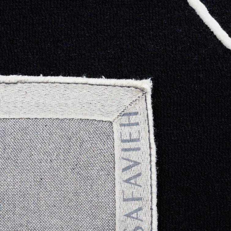 Felipe Handmade Wool Ivory/Black Rug