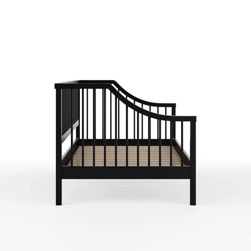 Martha Stewart Martha Stewart Neely Wooden Platform Daybed With Spindles And Wood Slat Foundation